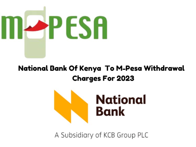 National Bank Of Kenya  To M-Pesa Withdrawal  Charges For 2023: A Comprehensive Guide for Mpesa And Airtel Money Wallets