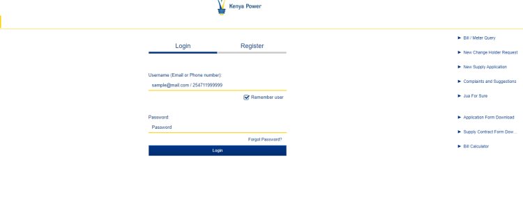 KPLC Self Service Portal: Here Is How To Register, Login, Make Payments and Acess  All services