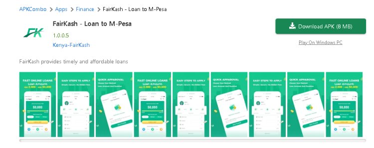FAIRKASH Loan APP: How To Apply, Interest Rates, Loan Limits And Contacts