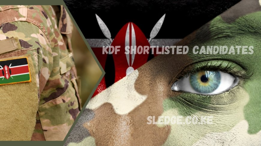 KDF Shortlisted Candidates 2023/2024: Results are Out, Check Your Status now, PDF Download