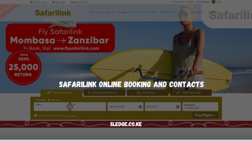 Safarilink Online Booking and Contacts in 2023