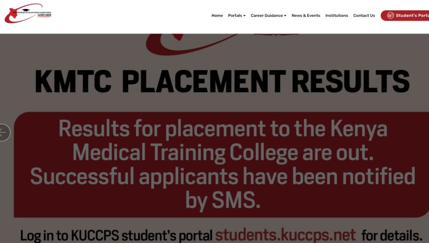 How to Check KUCCPS KMTC Placement Results - A Comprehensive Guide