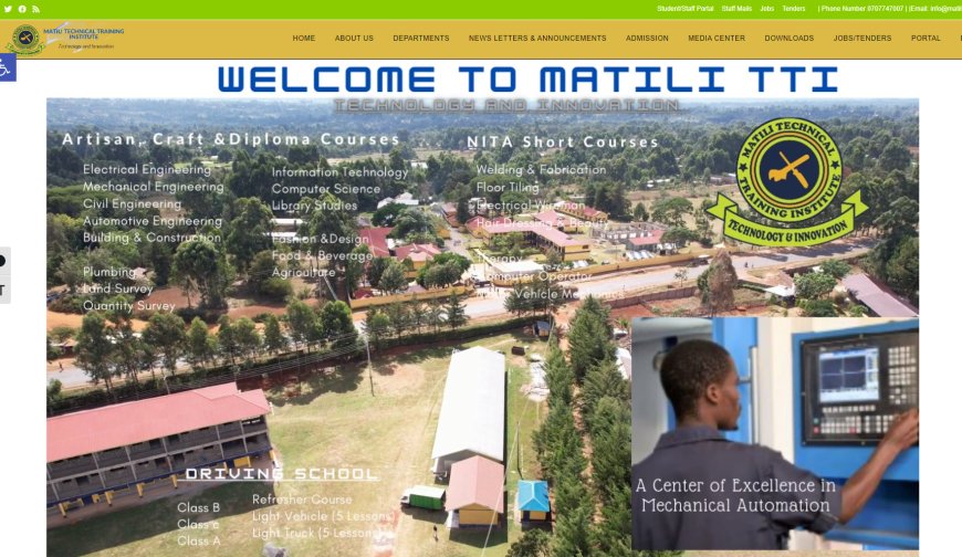 Matili Technical Training Institute: Courses, Fees, Location, and Contacts