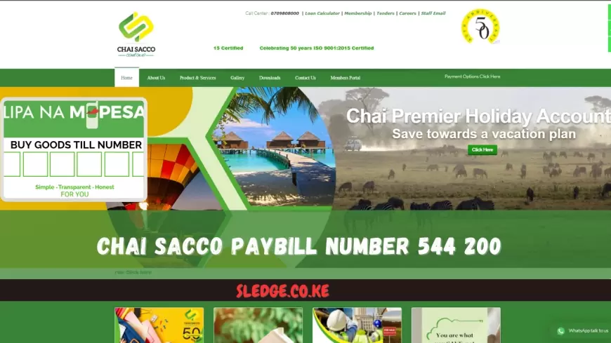 Chai Sacco Paybill Number 544 200 (How to Make Payments via Mpesa)