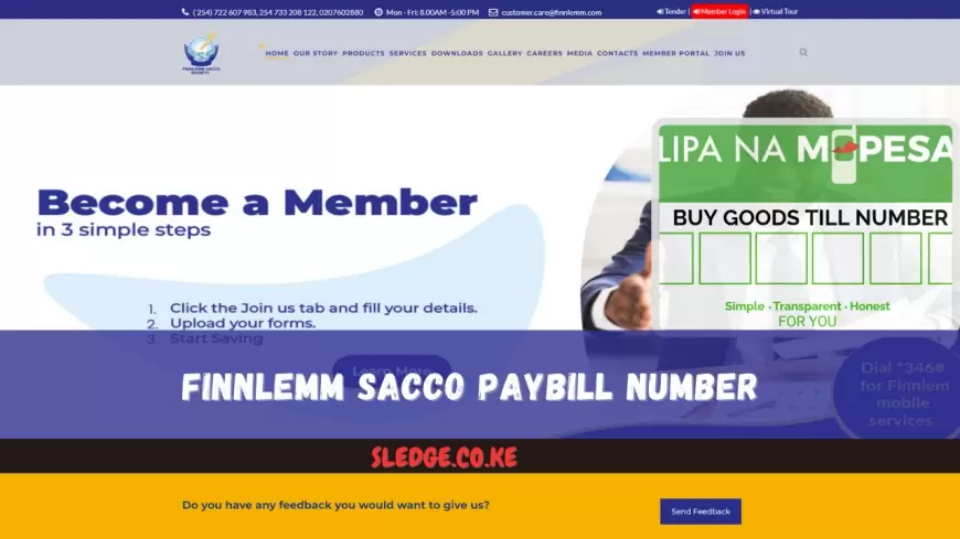 Finnlemm Sacco Paybill Number 528 400 (How to Make Payments via Mpesa) 